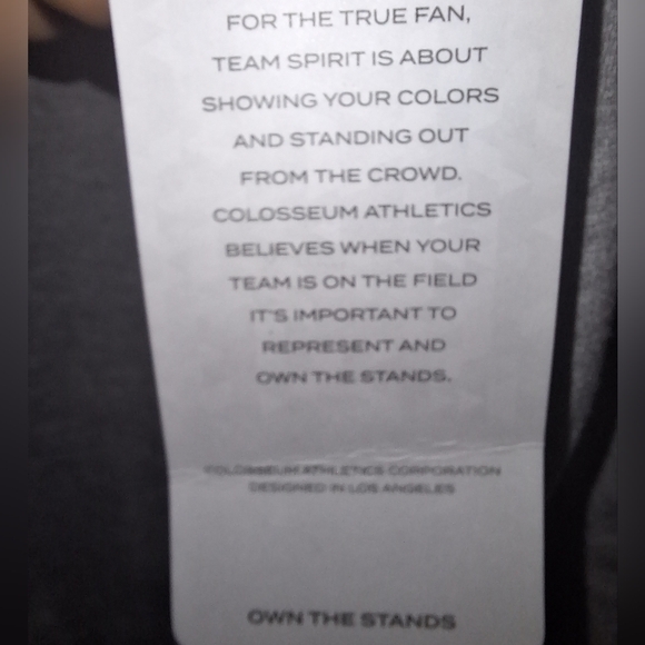 A Colosseum Official Gonzaga Gray Sweatshirt In A Mens Size XL. NWT. - Picture 5 of 11